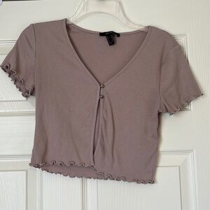 Light Brown Crop Top
